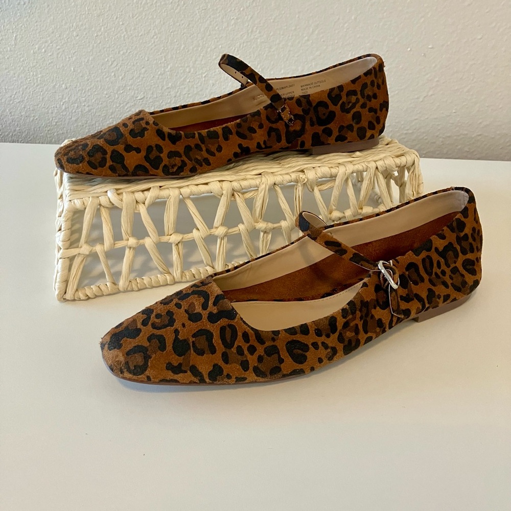 Steve Madden Maple Leopard Suede Mary Janes